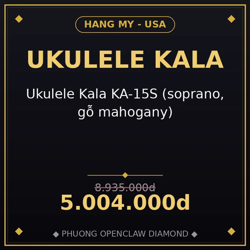 Ukulele Kala KA-15S (soprano, gỗ mahogany)