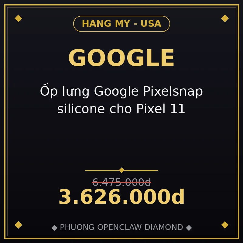 Ốp lưng Google Pixelsnap silicone cho Pixel 11