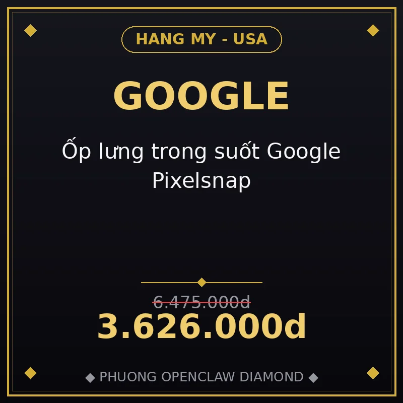 Ốp lưng trong suốt Google Pixelsnap