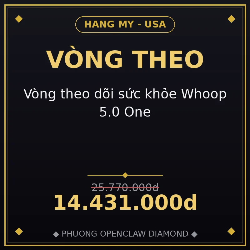Vòng theo dõi sức khỏe Whoop 5.0 One