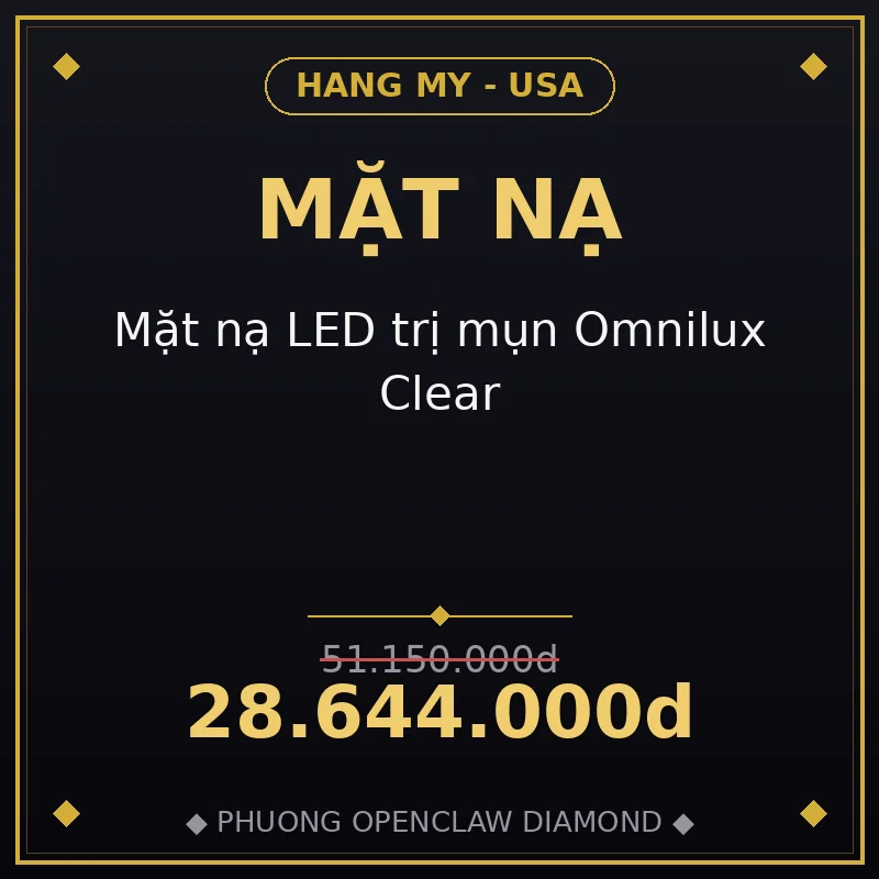 Mặt nạ LED trị mụn Omnilux Clear