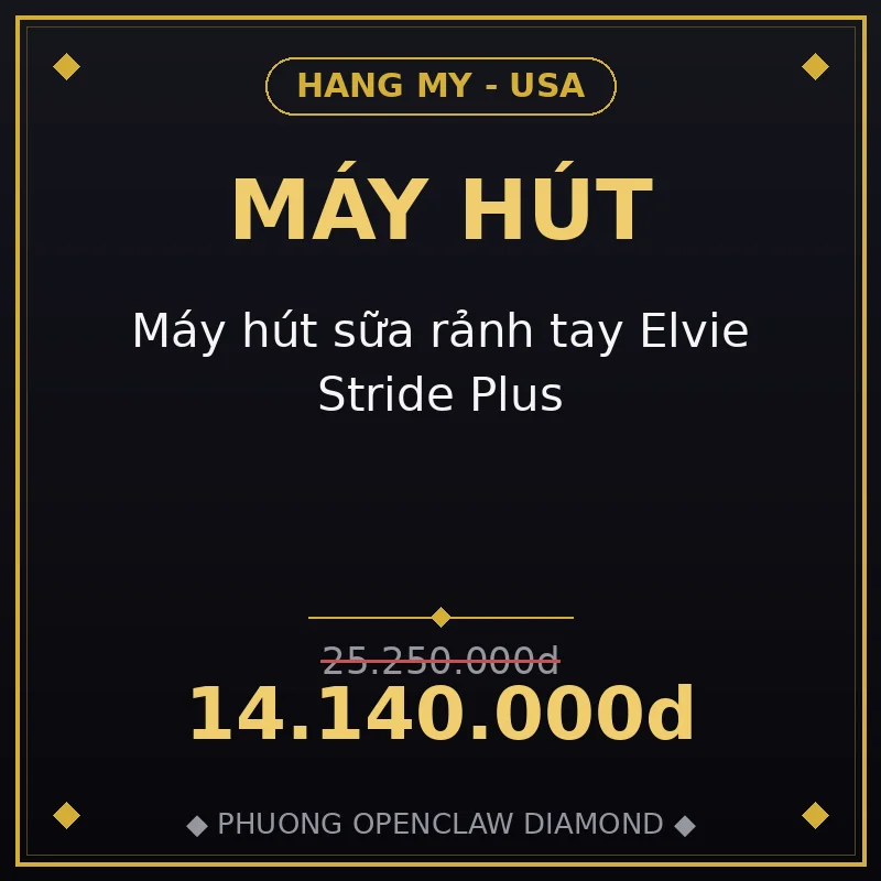 Máy hút sữa rảnh tay Elvie Stride Plus