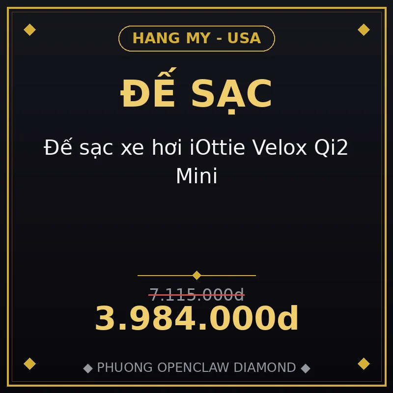 Đế sạc xe hơi iOttie Velox Qi2 Mini