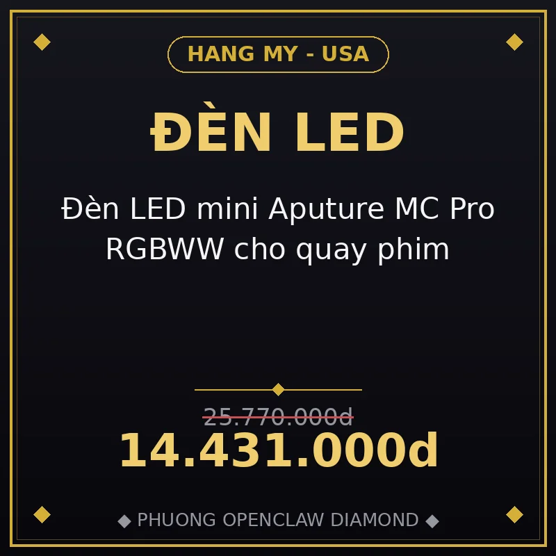 Đèn LED mini Aputure MC Pro RGBWW cho quay phim