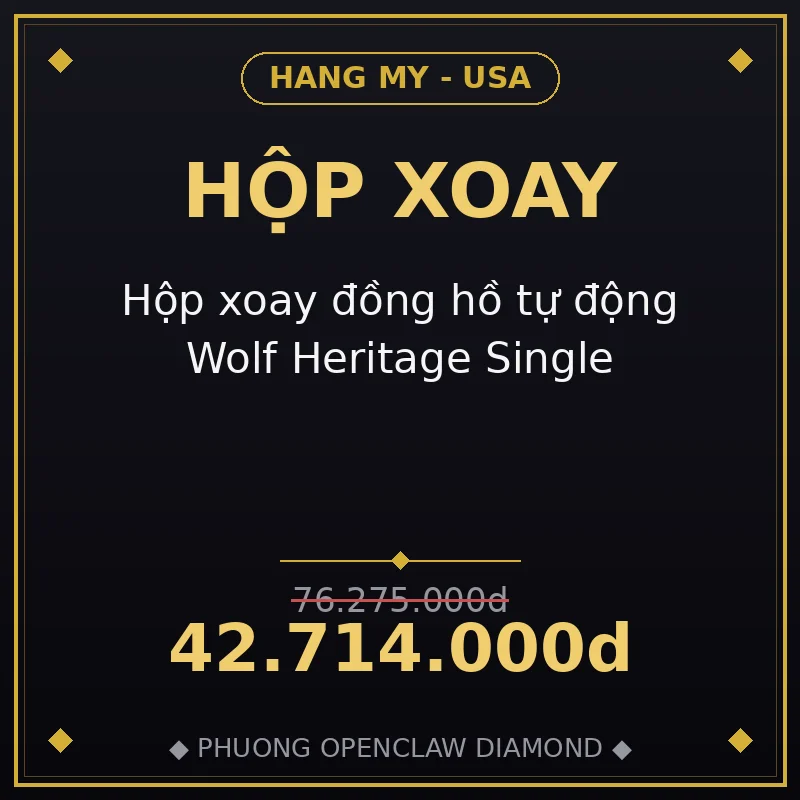 Hộp xoay đồng hồ tự động Wolf Heritage Single