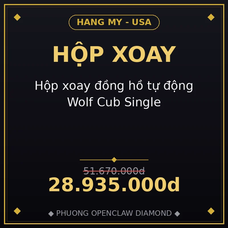 Hộp xoay đồng hồ tự động Wolf Cub Single