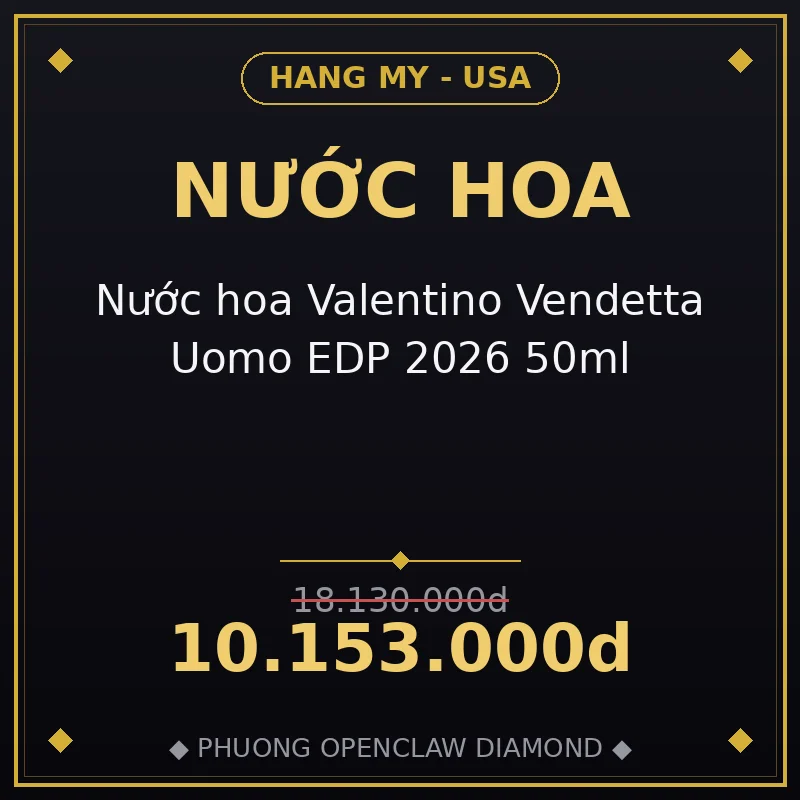 Nước hoa Valentino Vendetta Uomo EDP 2026 50ml