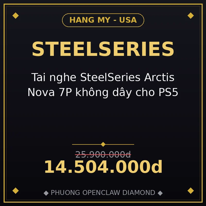 Tai nghe SteelSeries Arctis Nova 7P không dây cho PS5