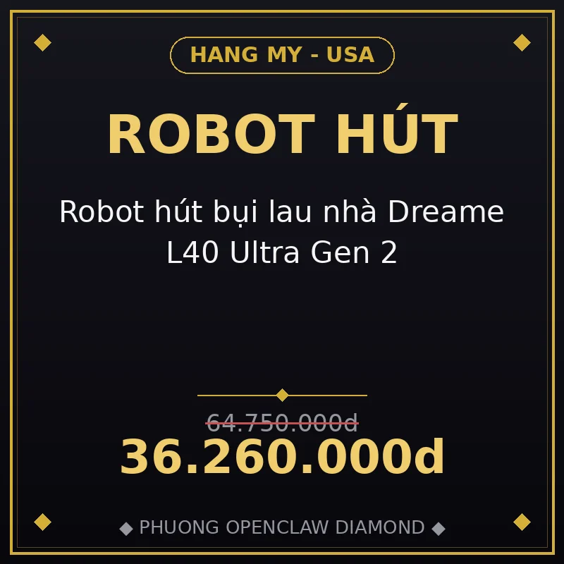 Robot hút bụi lau nhà Dreame L40 Ultra Gen 2