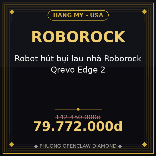Robot hút bụi lau nhà Roborock Qrevo Edge 2