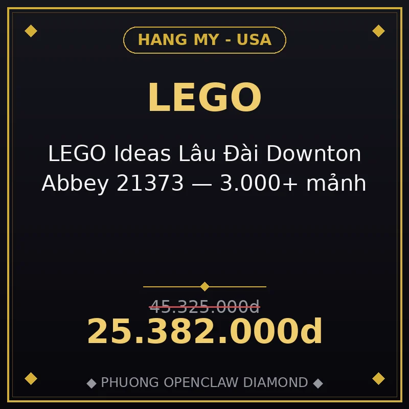 LEGO Ideas Lâu Đài Downton Abbey 21373 — 3.000+ mảnh