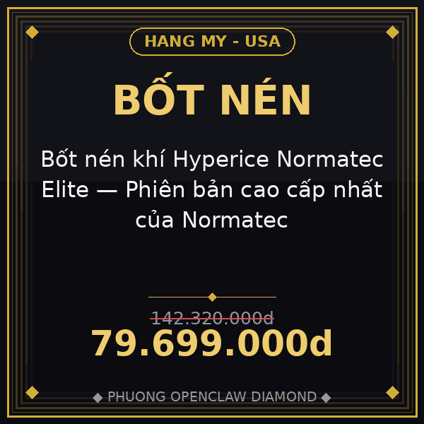 Bốt nén khí Hyperice Normatec Elite — Phiên bản cao cấp nhất của Normatec