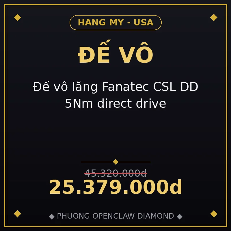 Đế vô lăng Fanatec CSL DD 5Nm direct drive