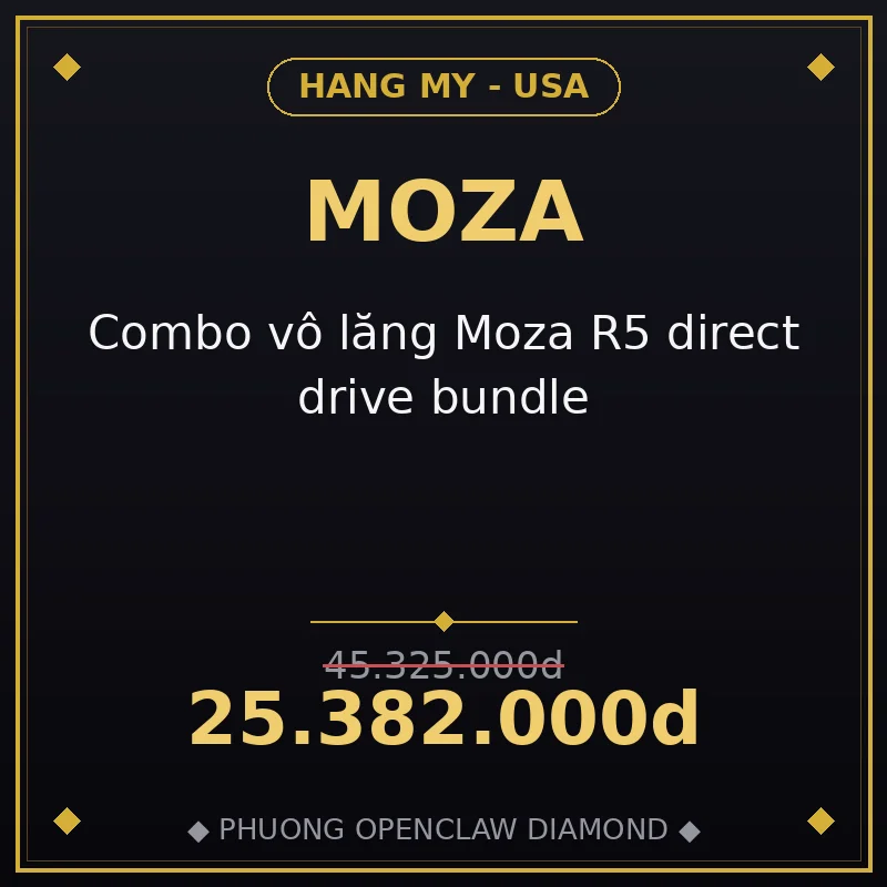 Combo vô lăng Moza R5 direct drive bundle
