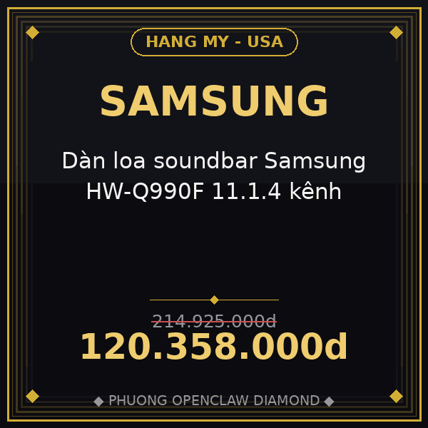 Dàn loa soundbar Samsung HW-Q990F 11.1.4 kênh