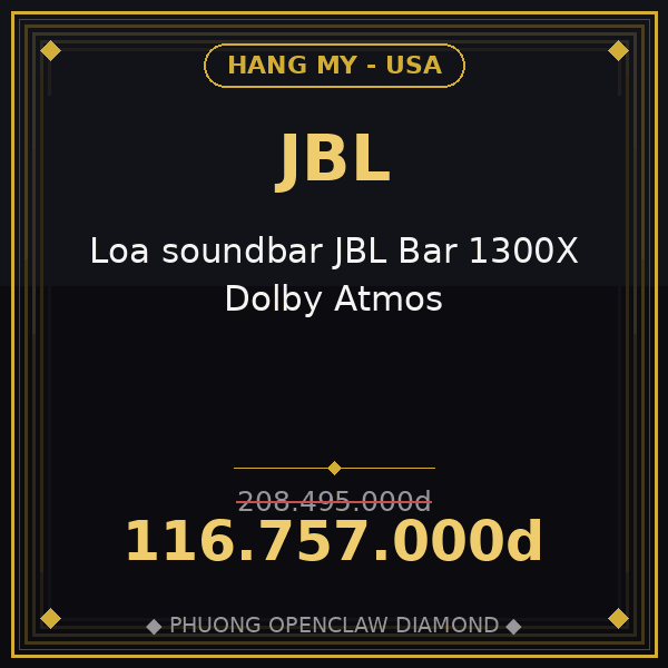 Loa soundbar JBL Bar 1300X Dolby Atmos
